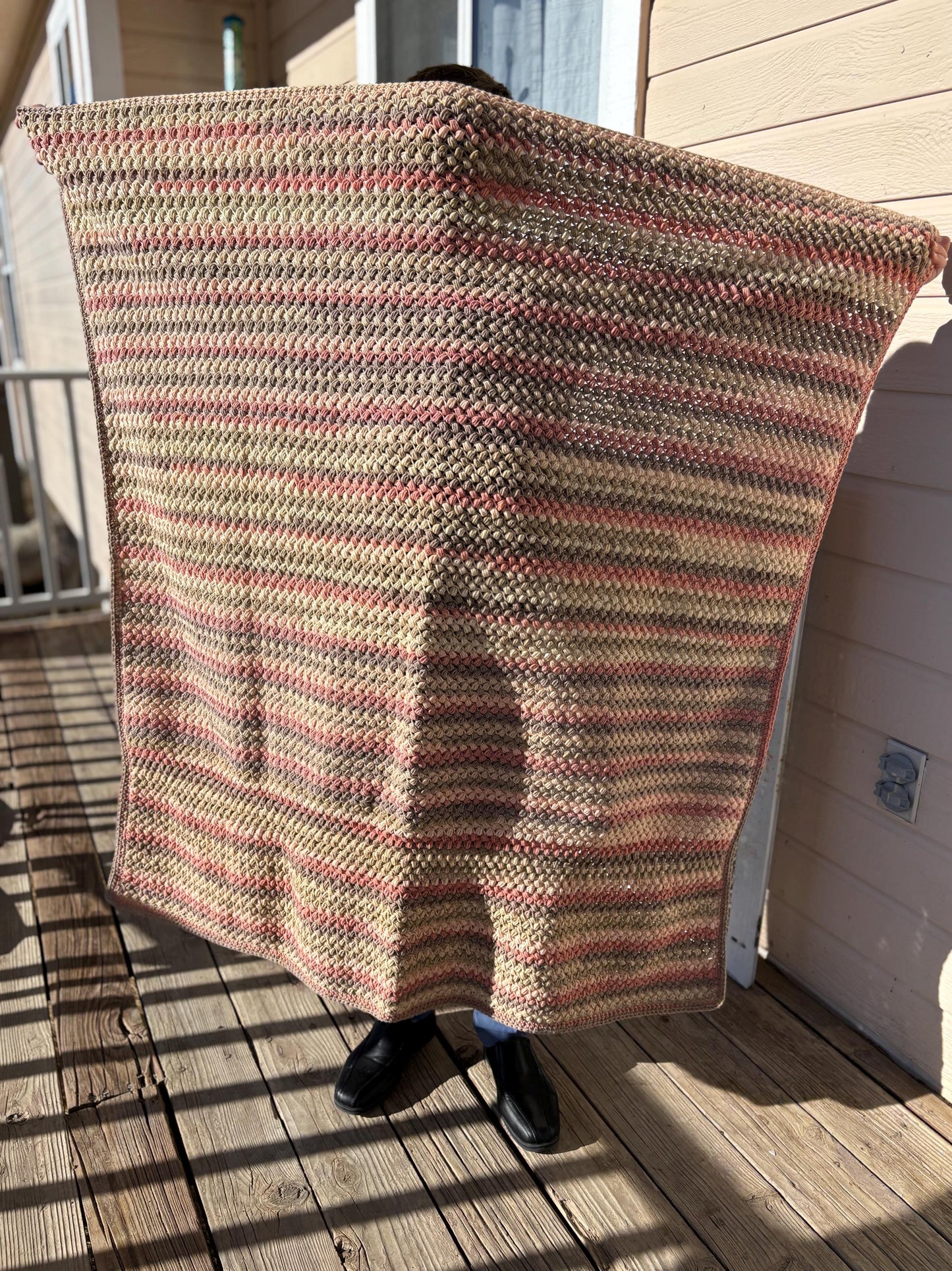 Crochet Driftwood Baby/Throw Blanket