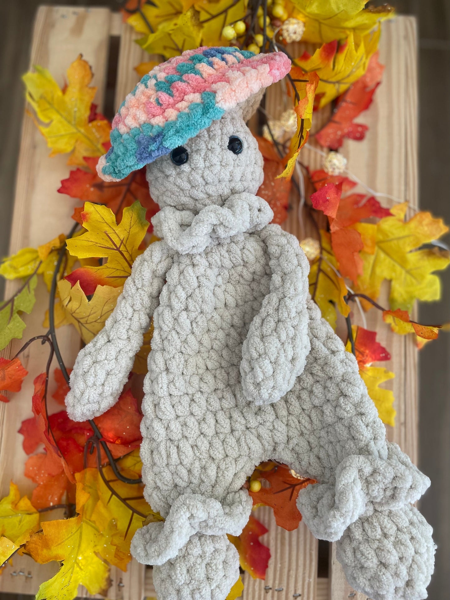 Adorable Handmade Crochet Mushi Boi Mushroom Lovey Amigurumi
