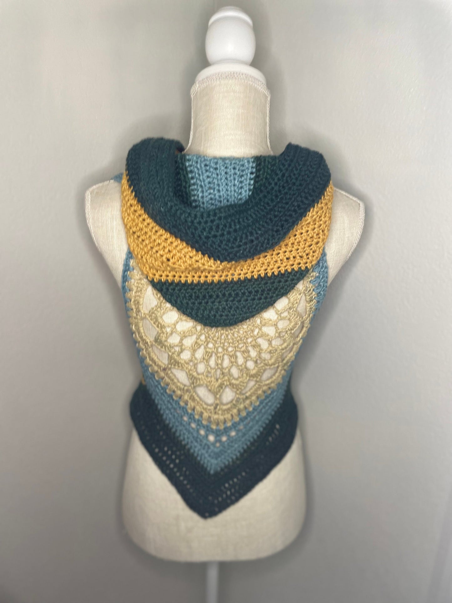 Crochet Mandala Boho Hooded Vest