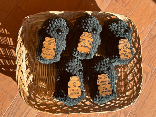 Positive Pickle Crochet Amigurumi