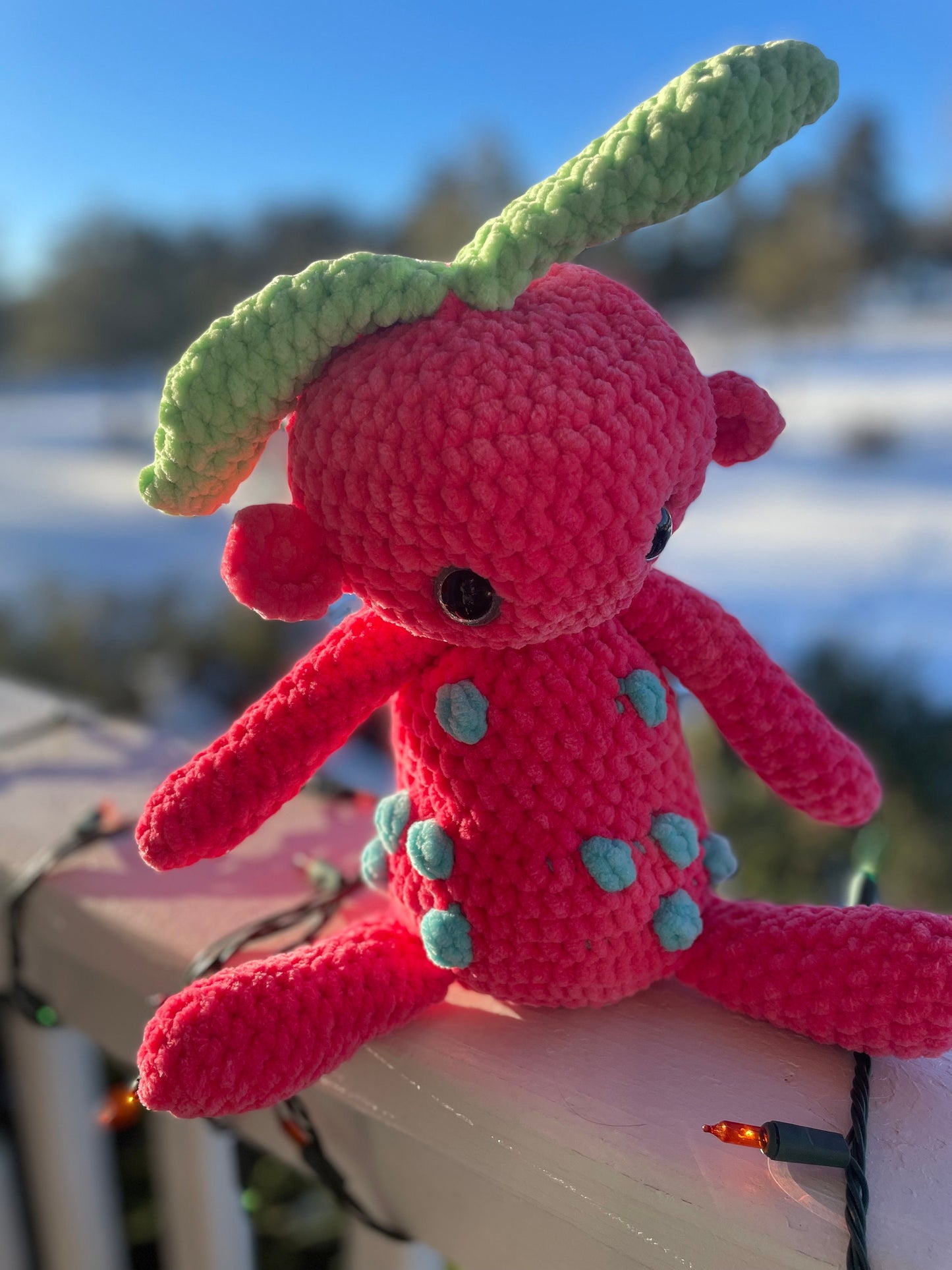 Adorable Handmade Crochet Springtime Baby Sprout Amigurumi