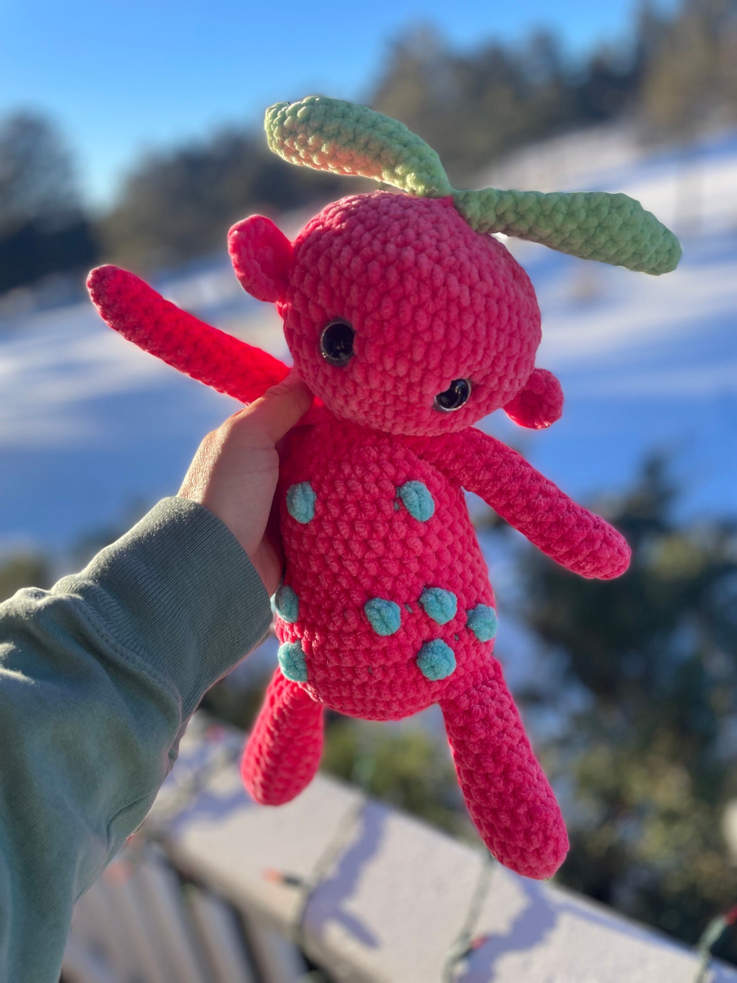 Adorable Handmade Crochet Springtime Baby Sprout Amigurumi