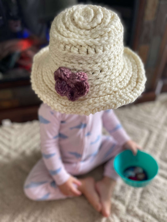 Child’s Brimmed Beanie Crochet