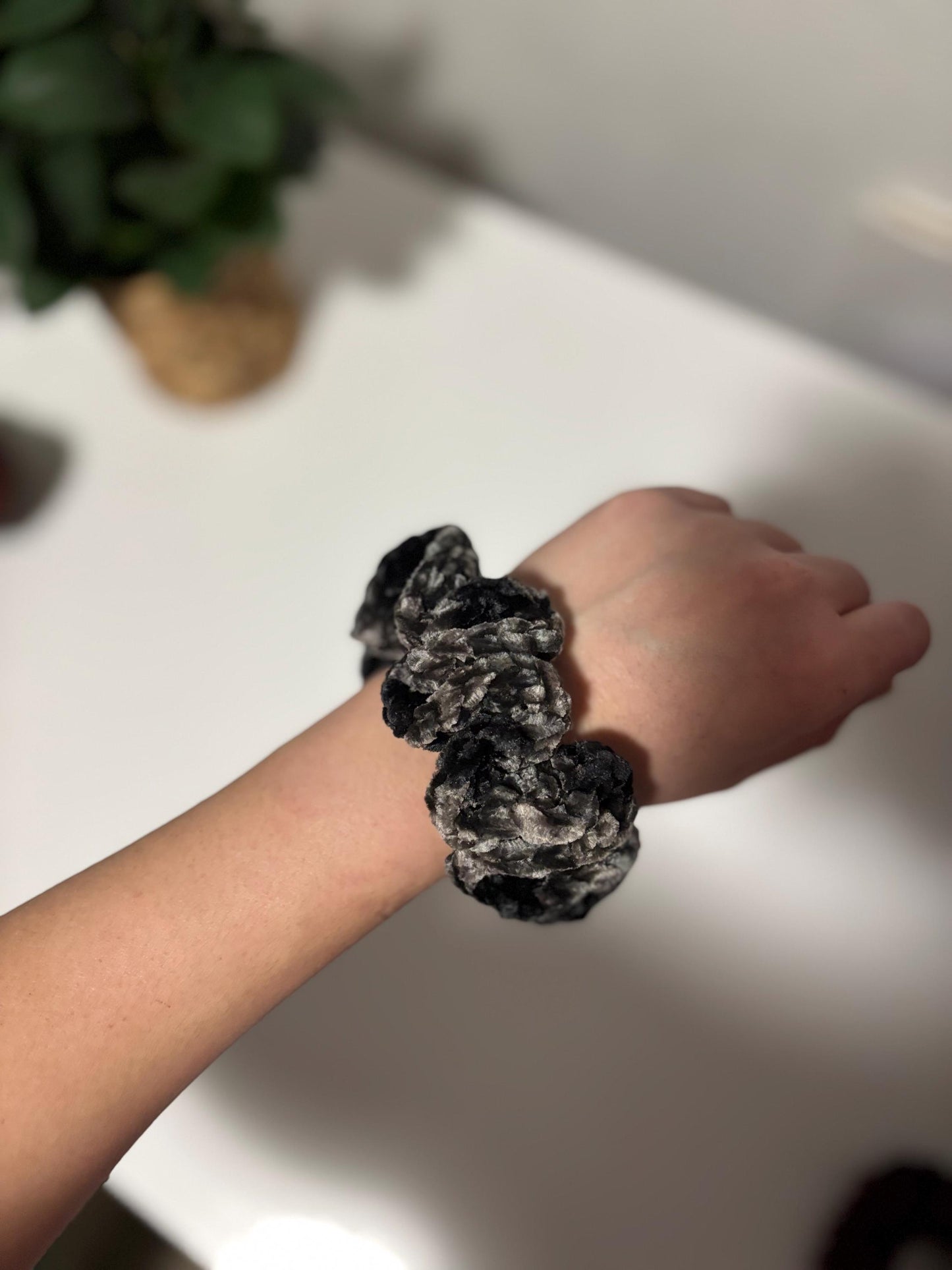 Velvet and Faux Fur Scrunchies