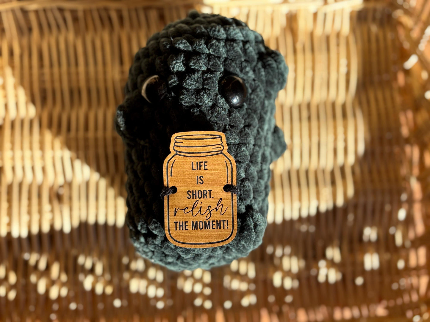 Positive Pickle Crochet Amigurumi